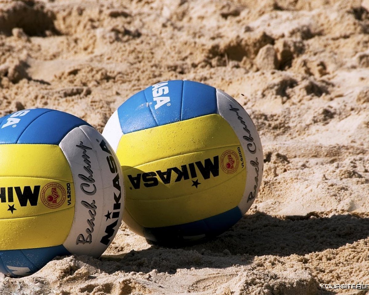 Пляжный волейбол мяч на песке