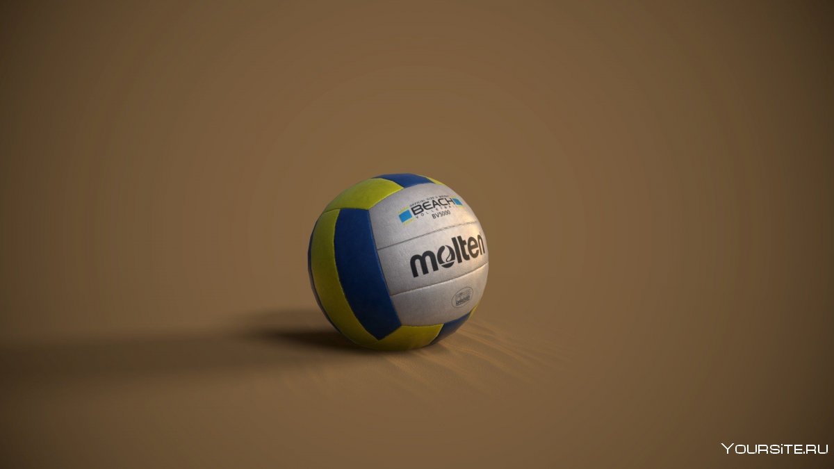 Волейбольный мяч в воздухе