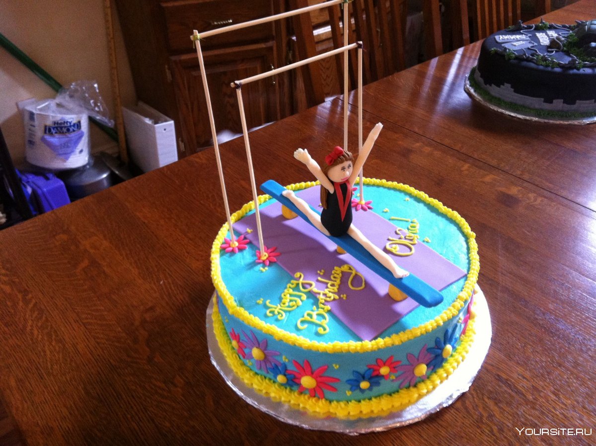Торт спортивная гимнастика для девочки
