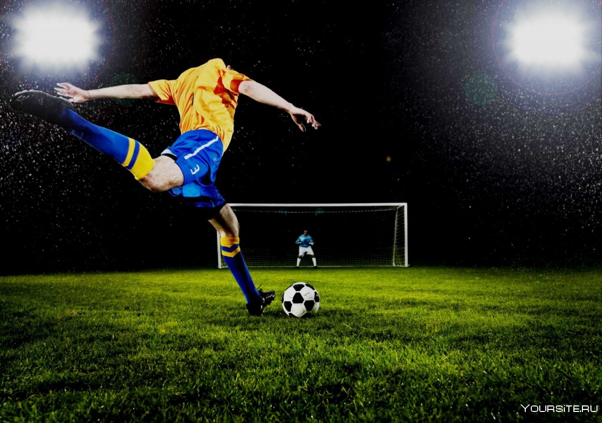 Удар по мячу в футболе