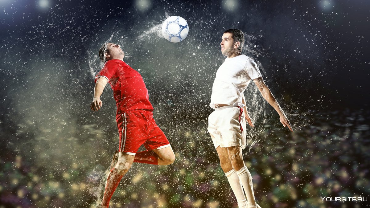 Удар по мячу в прыжке