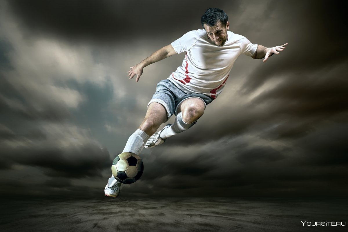 Футболист в полете