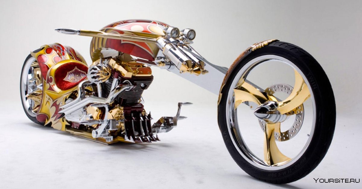 Yamaha Road Star BMS (золотой чоппер)