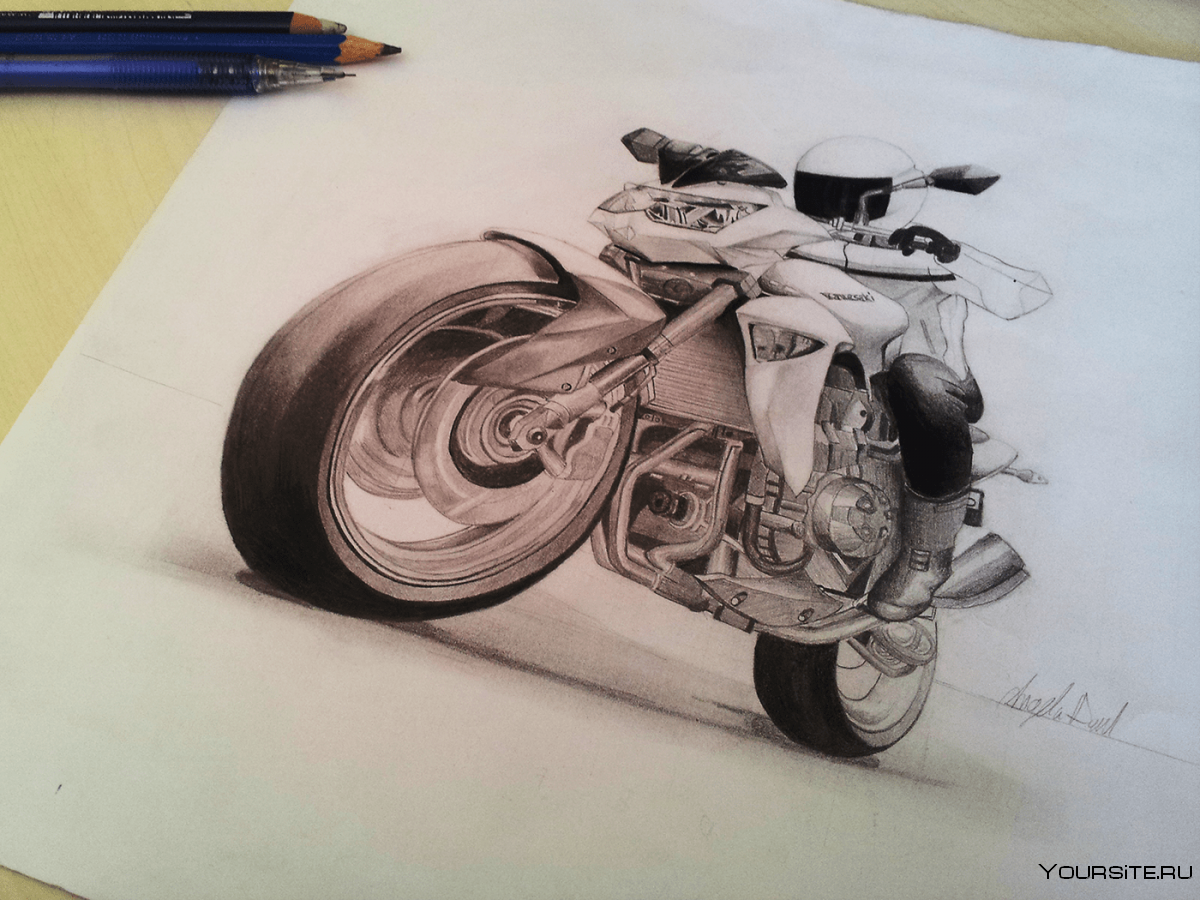 Рисунки на тему мотоциклы