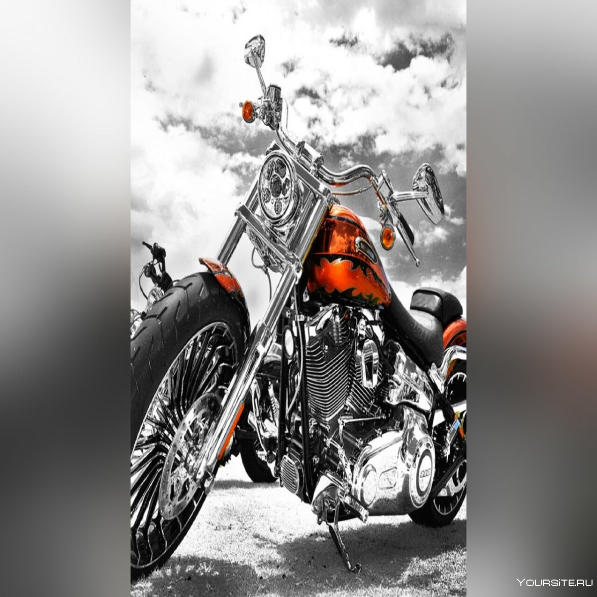 Мотоциклист арт