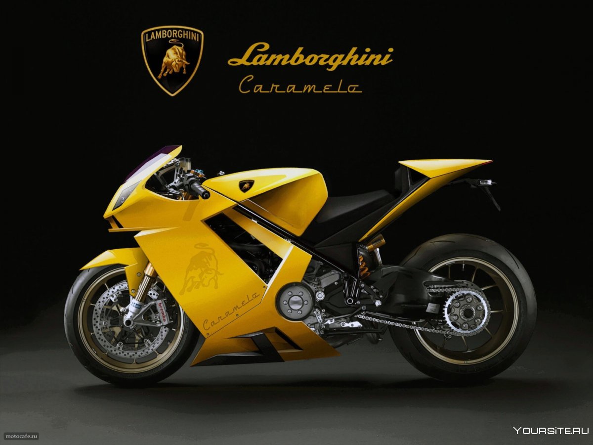 Мотоцикл Lamborghini v4 1000 caramelo White