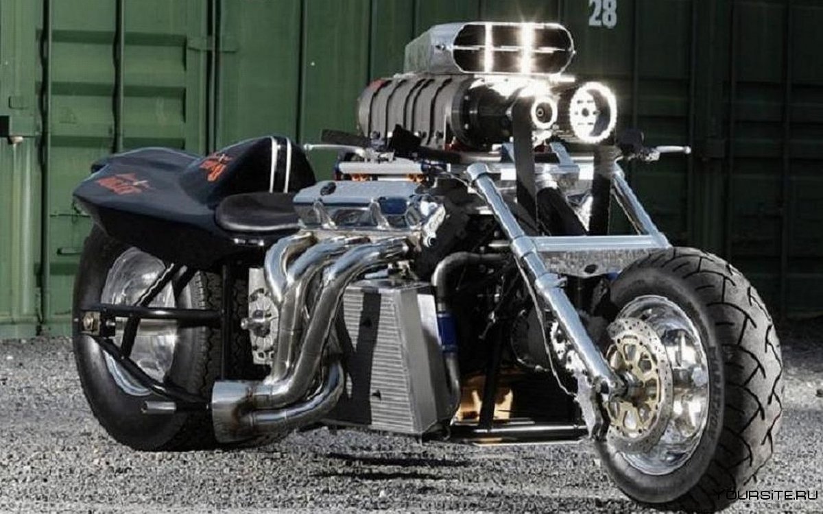 Мотоцикл с v8 Dragster