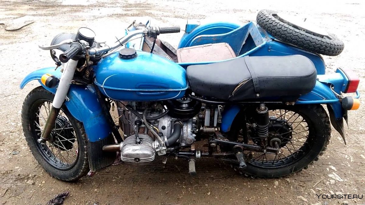 Мотоцикл Урал синий металлик