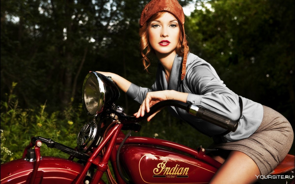 Девушки и мотоциклы Индиан