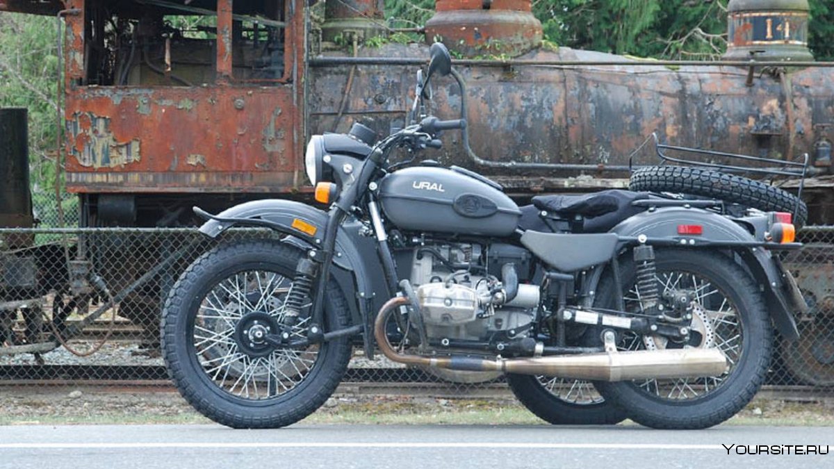 Мотоцикл Урал серый