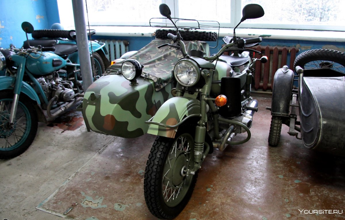 Мотоцикл Урал м-63 цвета хаки