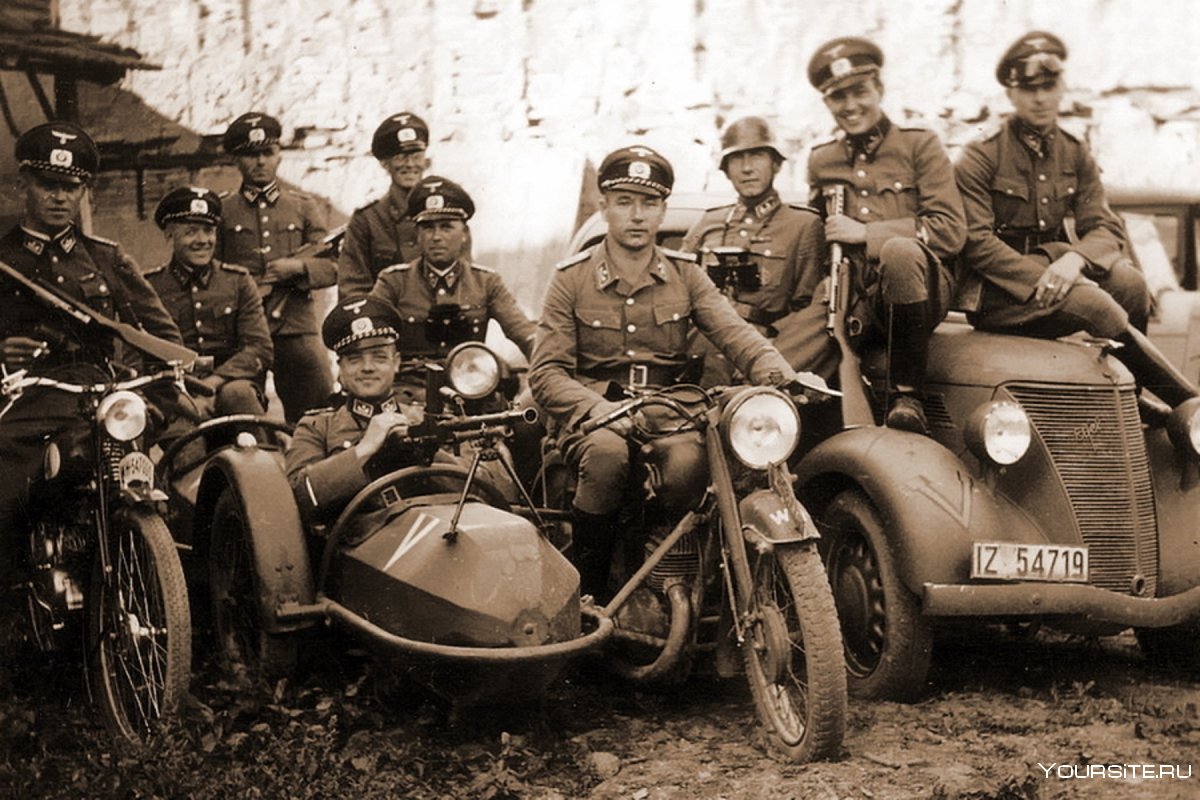 Немецкий военный мотоцикл 1941