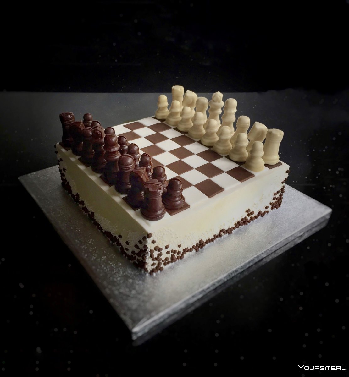 Торт на 10 лет мальчику шахматы