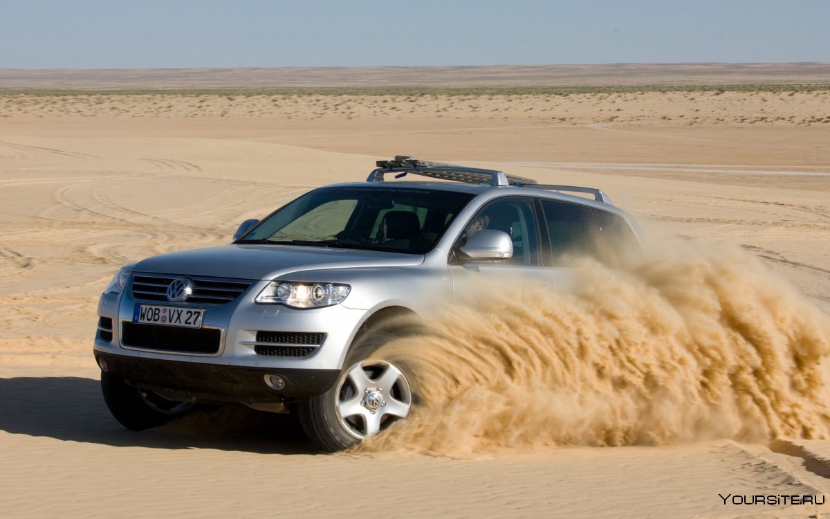 Volkswagen Touareg на внедорожью