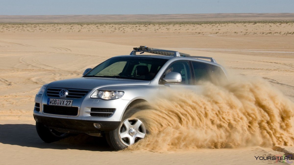 Volkswagen Touareg на внедорожью