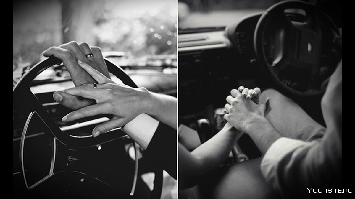 Мужчина и женщина в машине