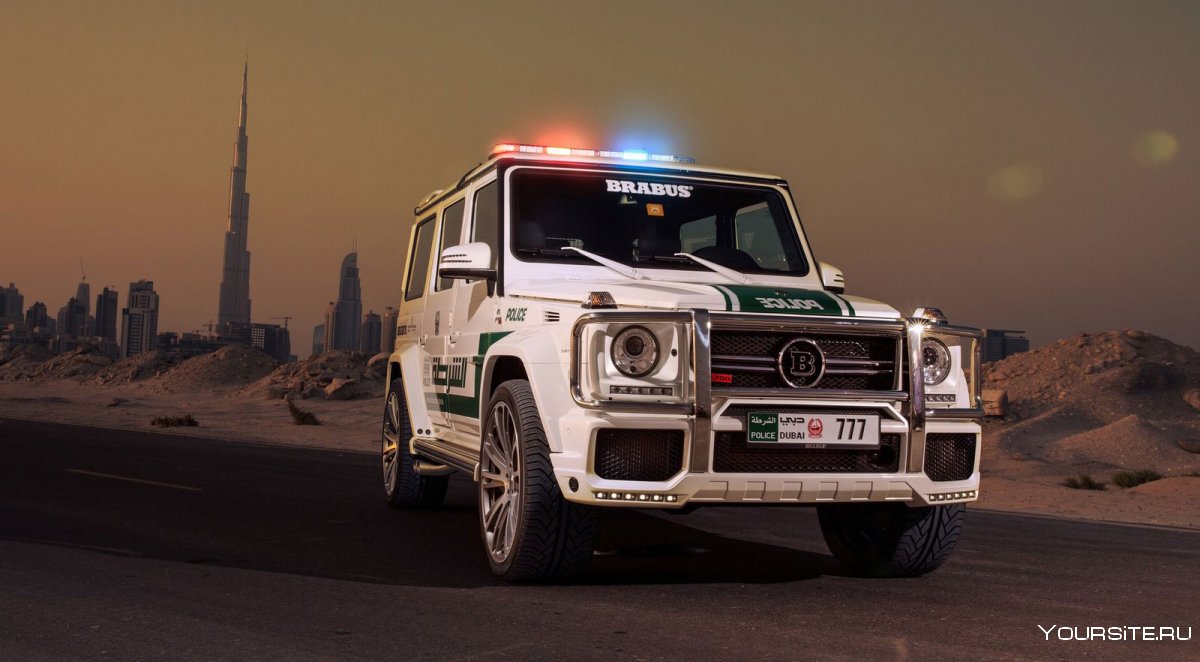 Гелик Брабус полиция Дубаи