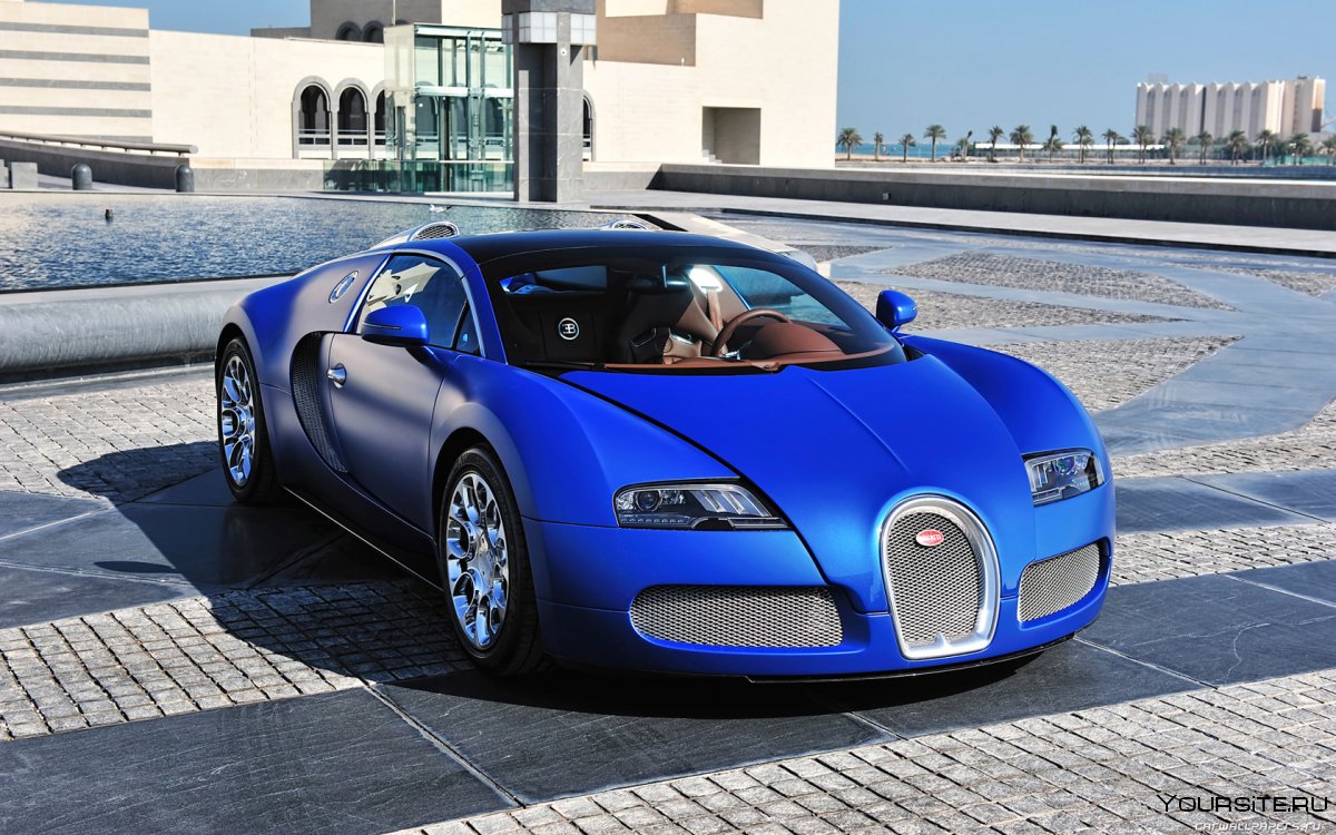 Bugatti Veyron 16.4 super Sport синий