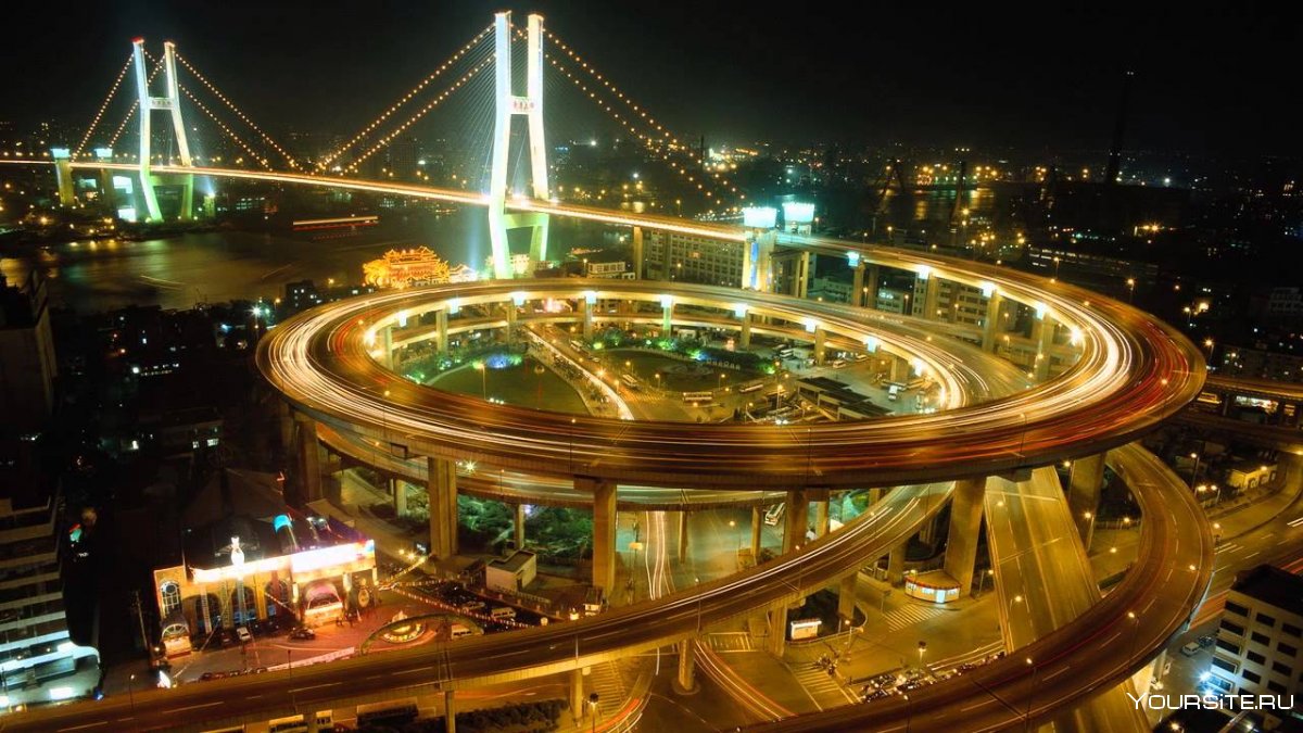 Мост Nanpu: Шанхай, Китай