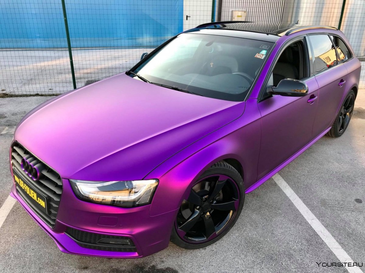 Audi a8 Tuning фиолетовый