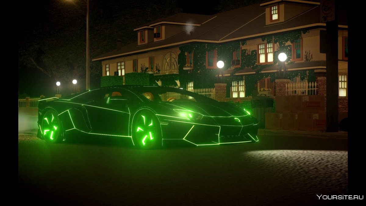 Lamborghini " с подсветкой в темноте "