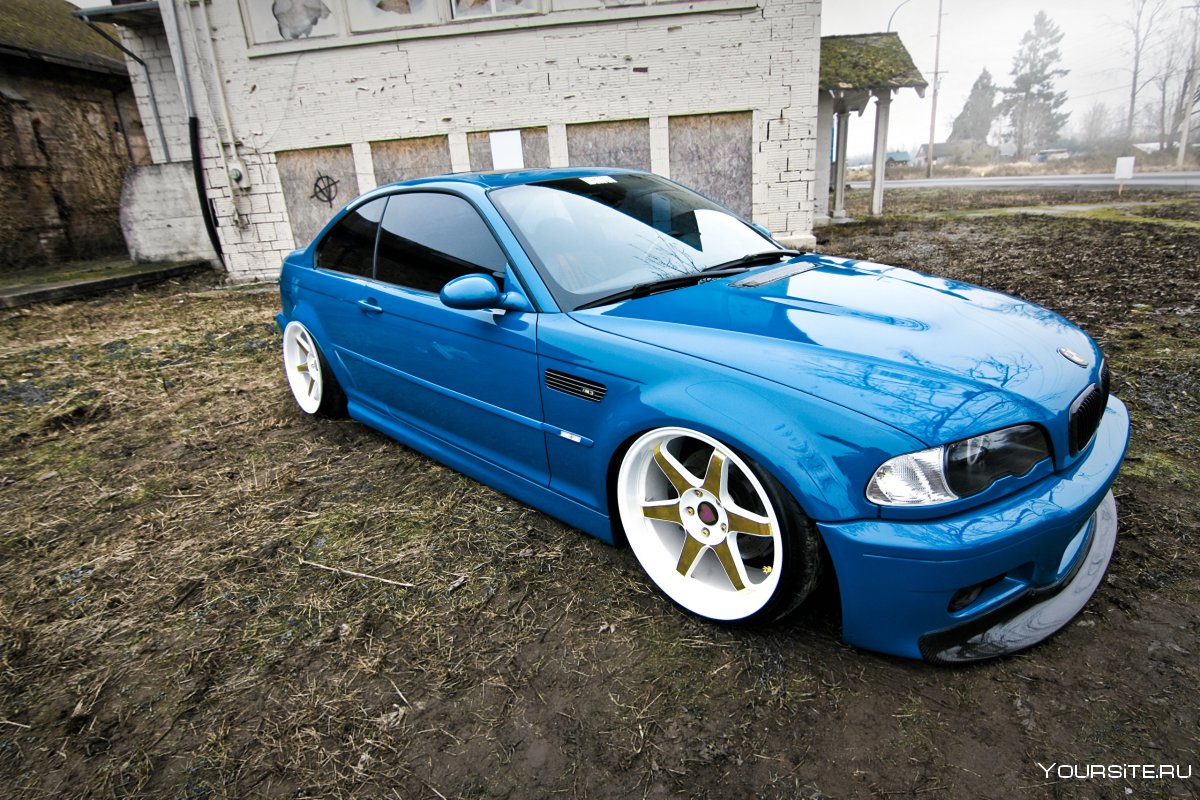 BMW e46 Blue Tuning
