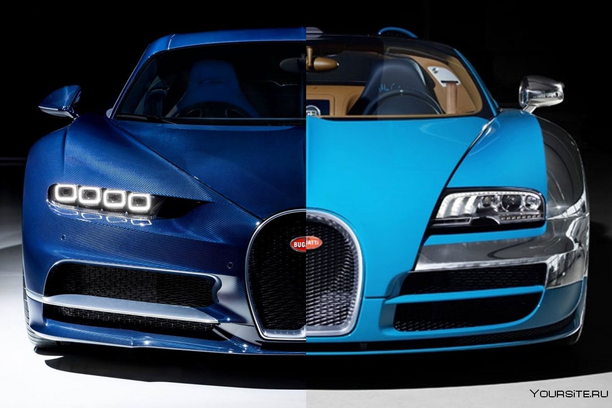 Bugatti Chiron и Bugatti Veyron