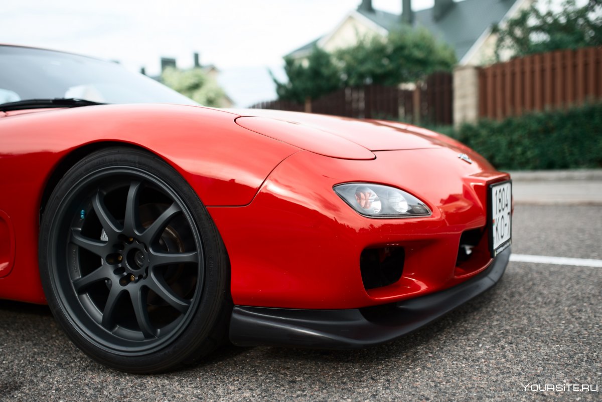 Mazda rx7 матовая красная