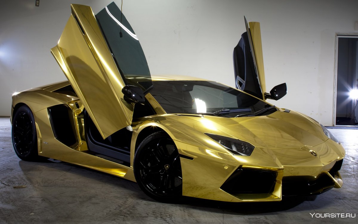 Золотая Lamborghini Золотая Ламба