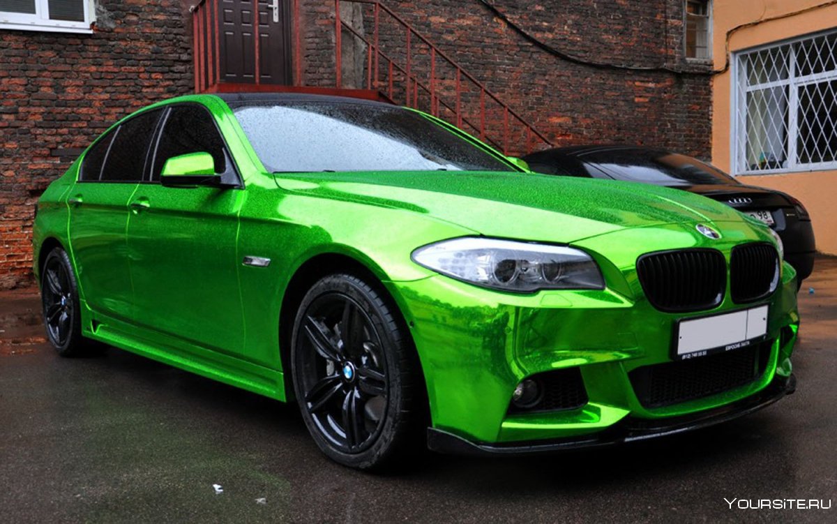 BMW f30 зеленая матовая
