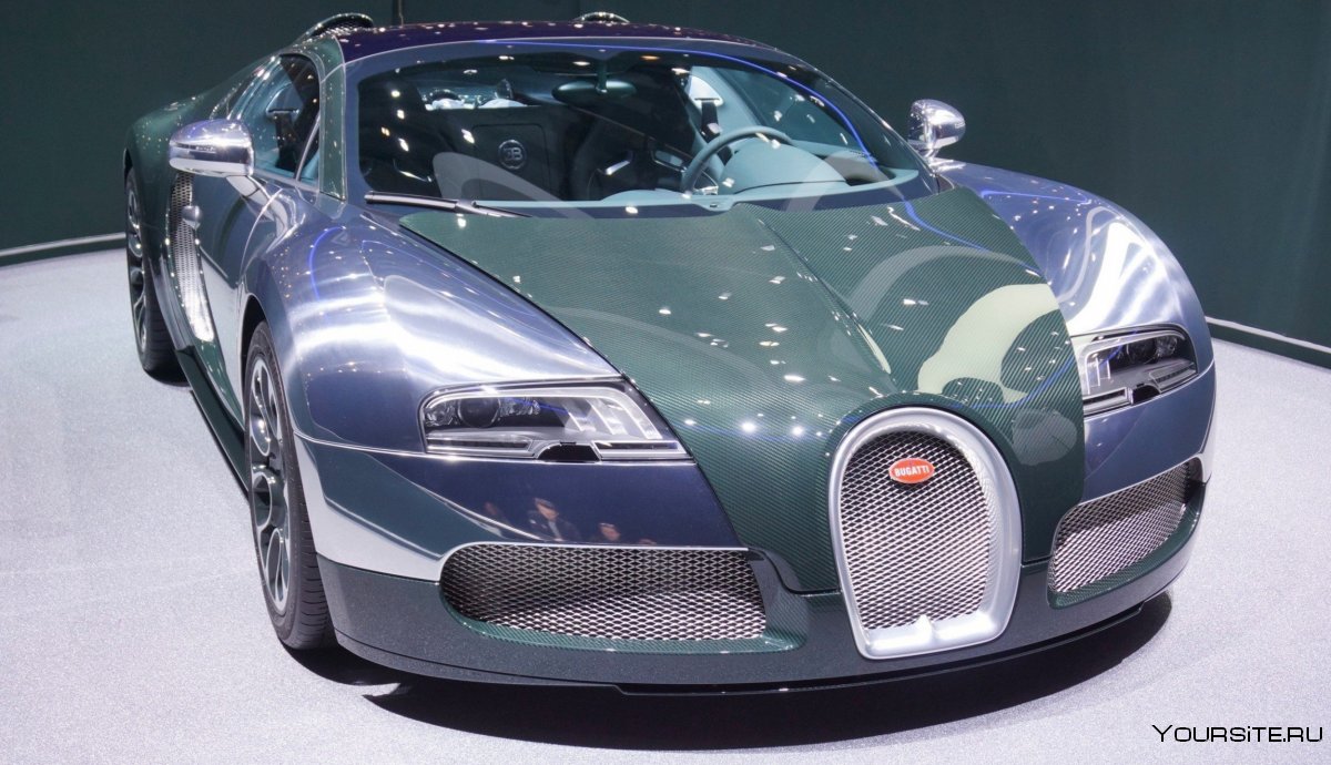 Bugatti Veyron bleu centenaire