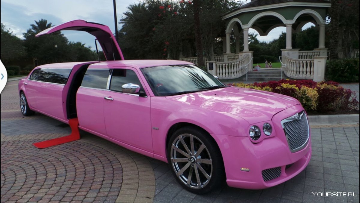 Розовый Chrysler 300c