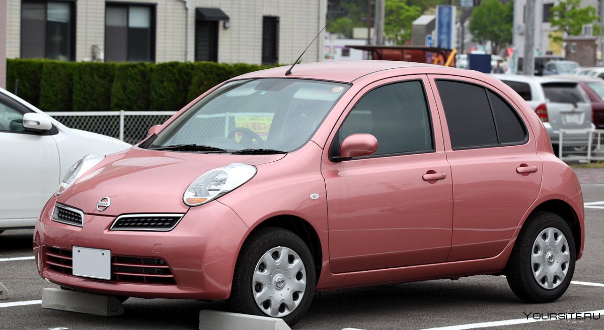 Nissan Micra k12 розовый