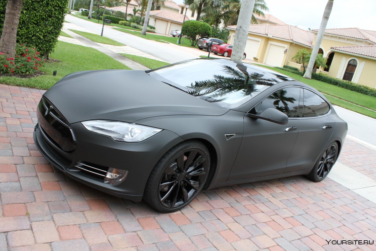 Tesla model s Black матовая