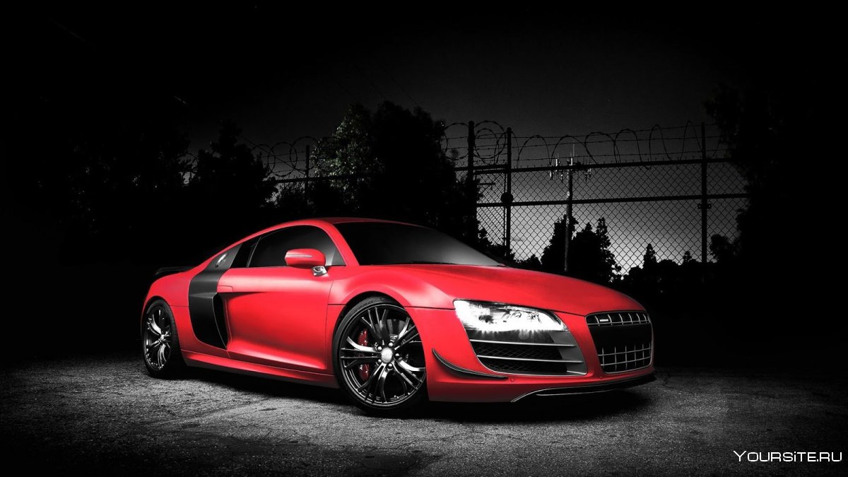 Ауди r8 красная