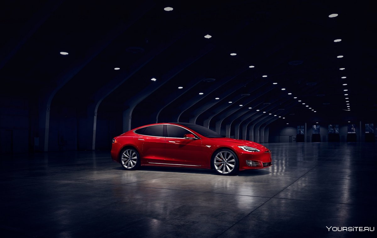 Tesla model s 2020 красная