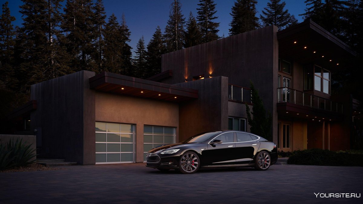 Tesla model s 2013 чёрная