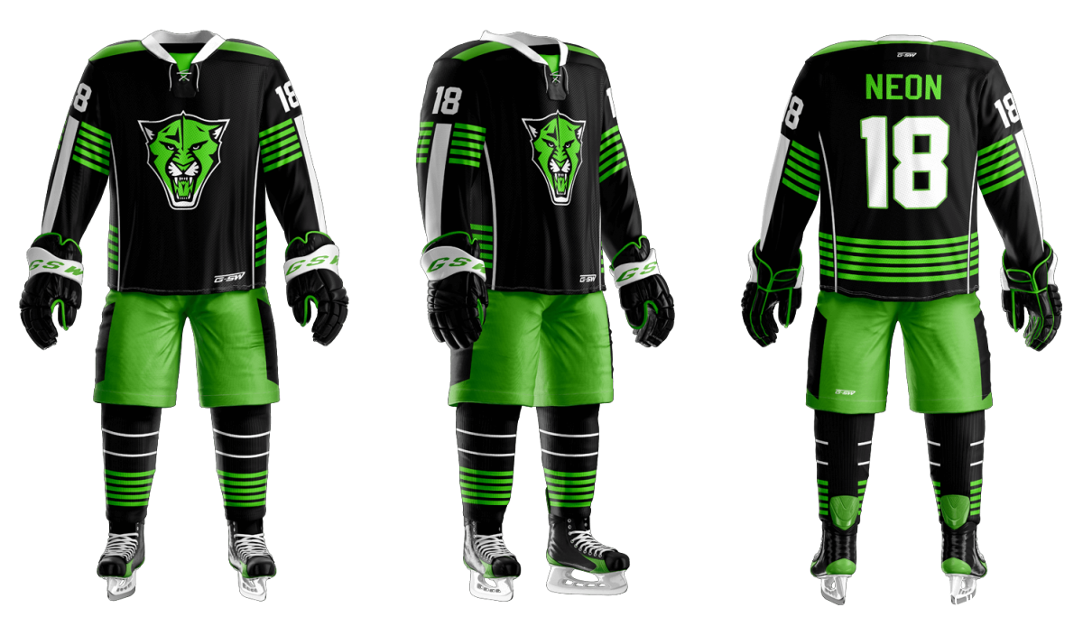 Хоккейная форма зеленого цвета
