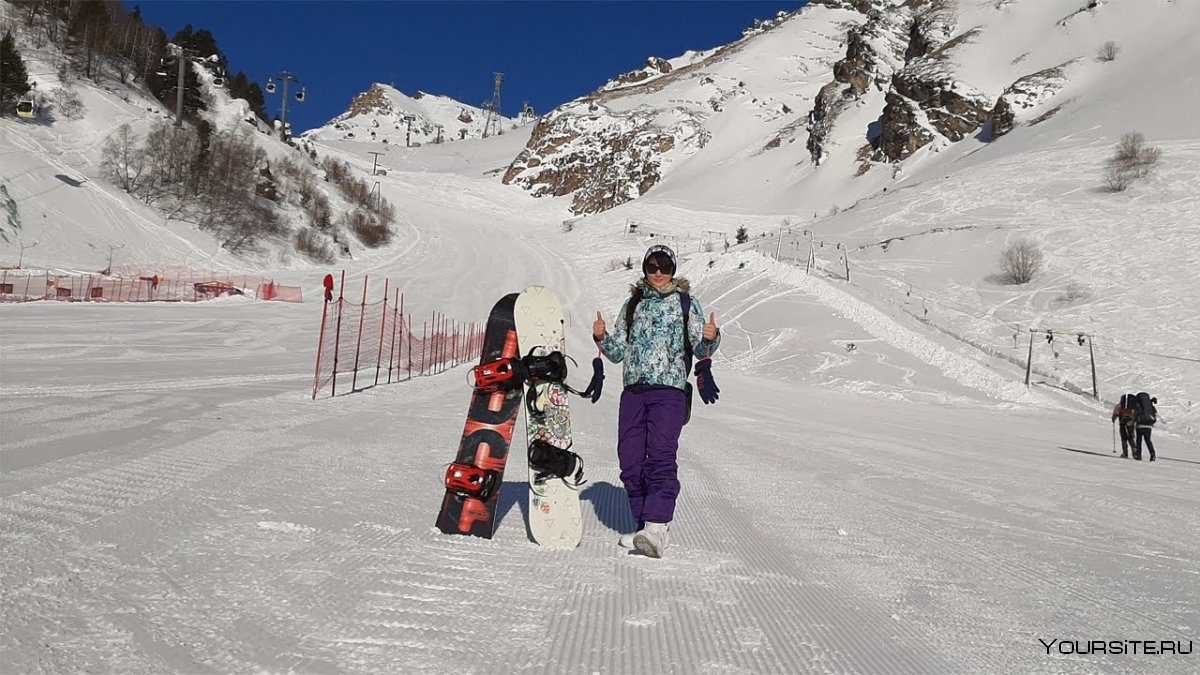 Катание на горных лыжах на Эльбрусе