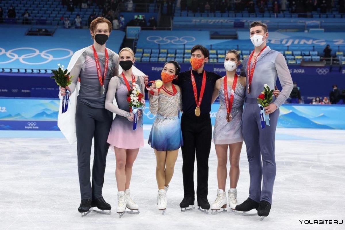 Анастасия Мишина и Александр Галлямов олимпиада 2022 медали
