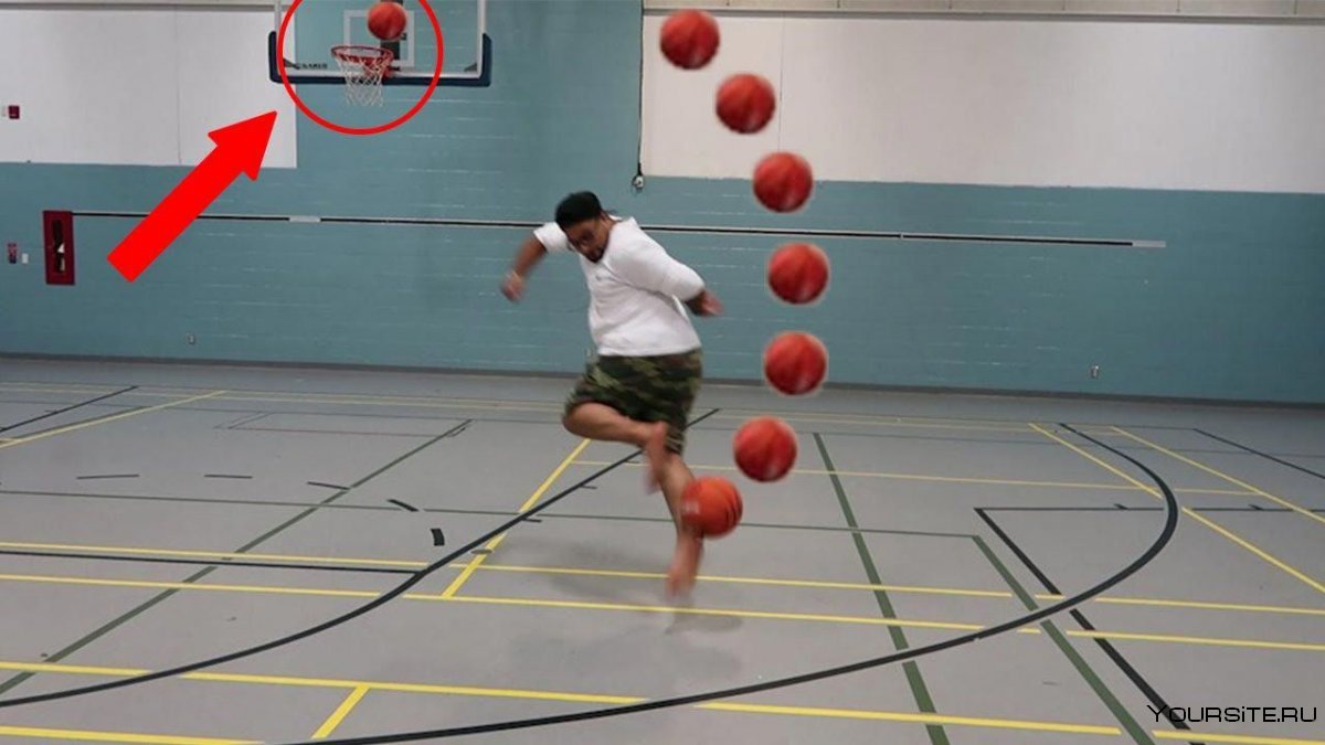 Легкие трюки с мячом баскетбол