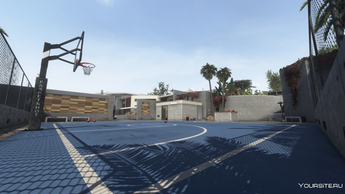 Баскетбольная площадка Лос Анджелес Эстетика