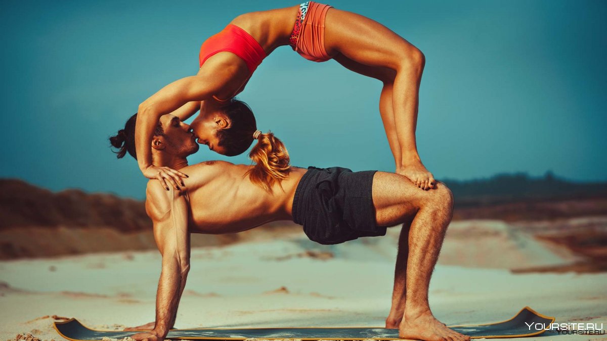 Позы йоги для двоих
