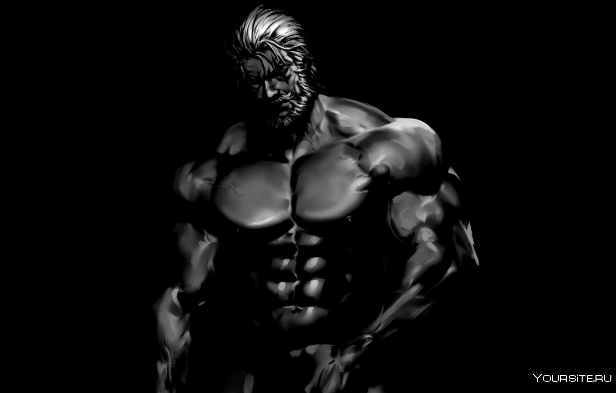 Бодибилдинг черный фон