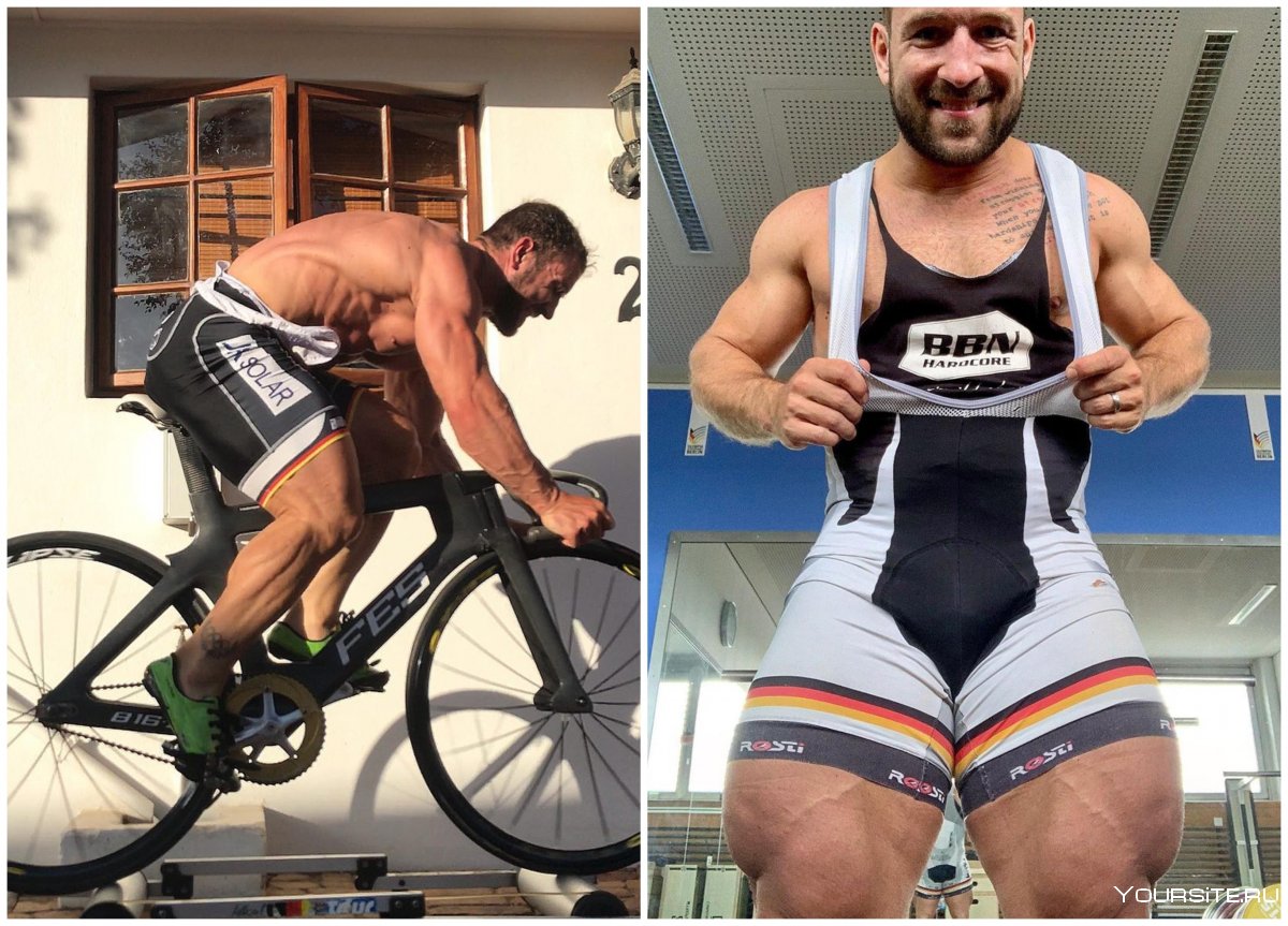 Мощные ноги велосипедиста