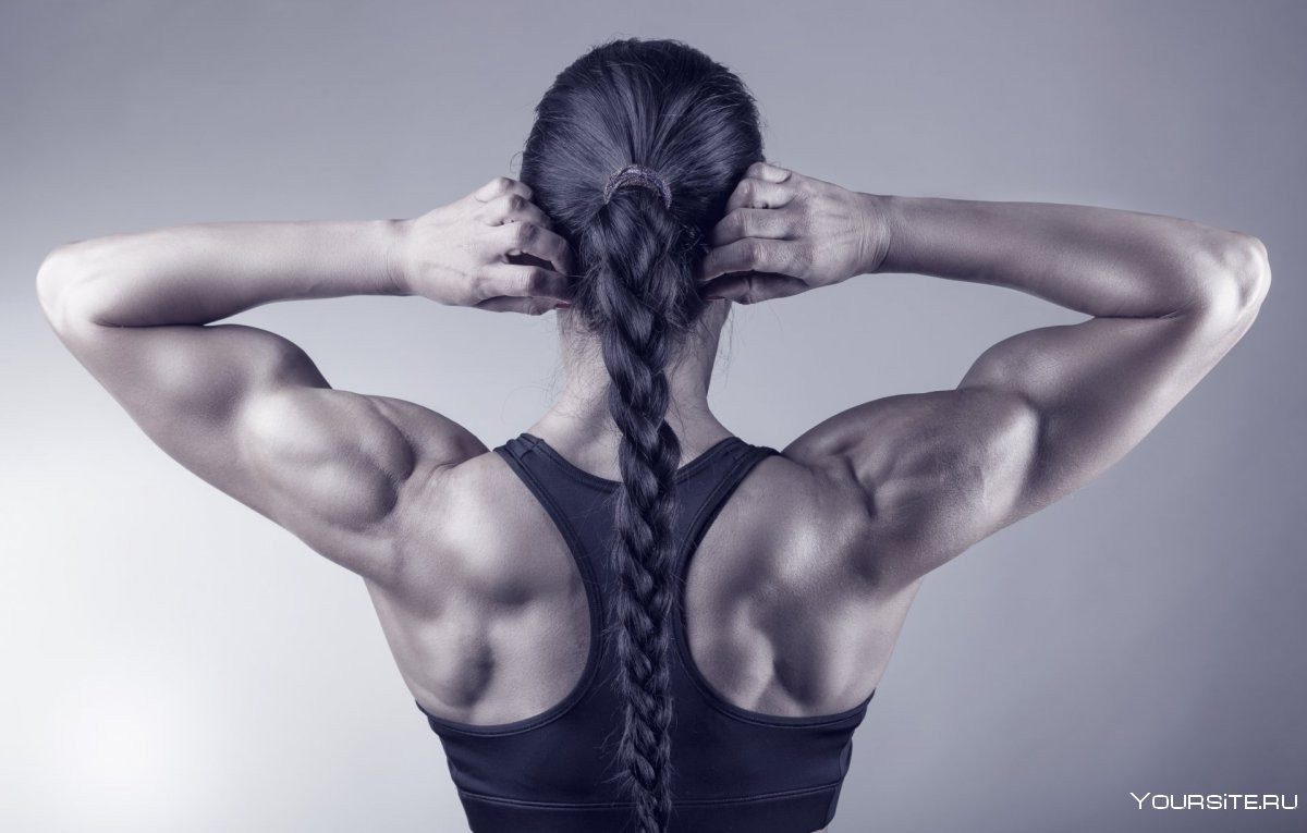 Мышцы спины женщины