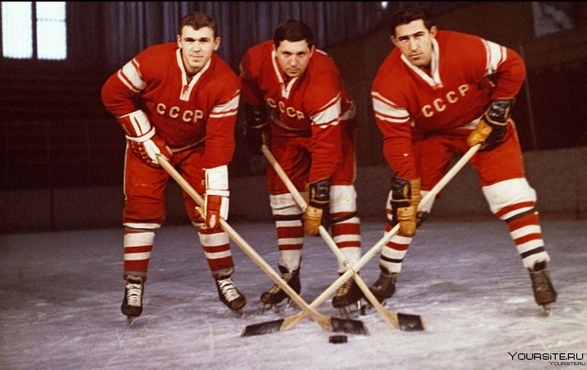 Тройка хоккеистов Харламов