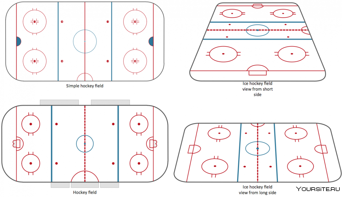 Хоккейная площадка тактическая а4