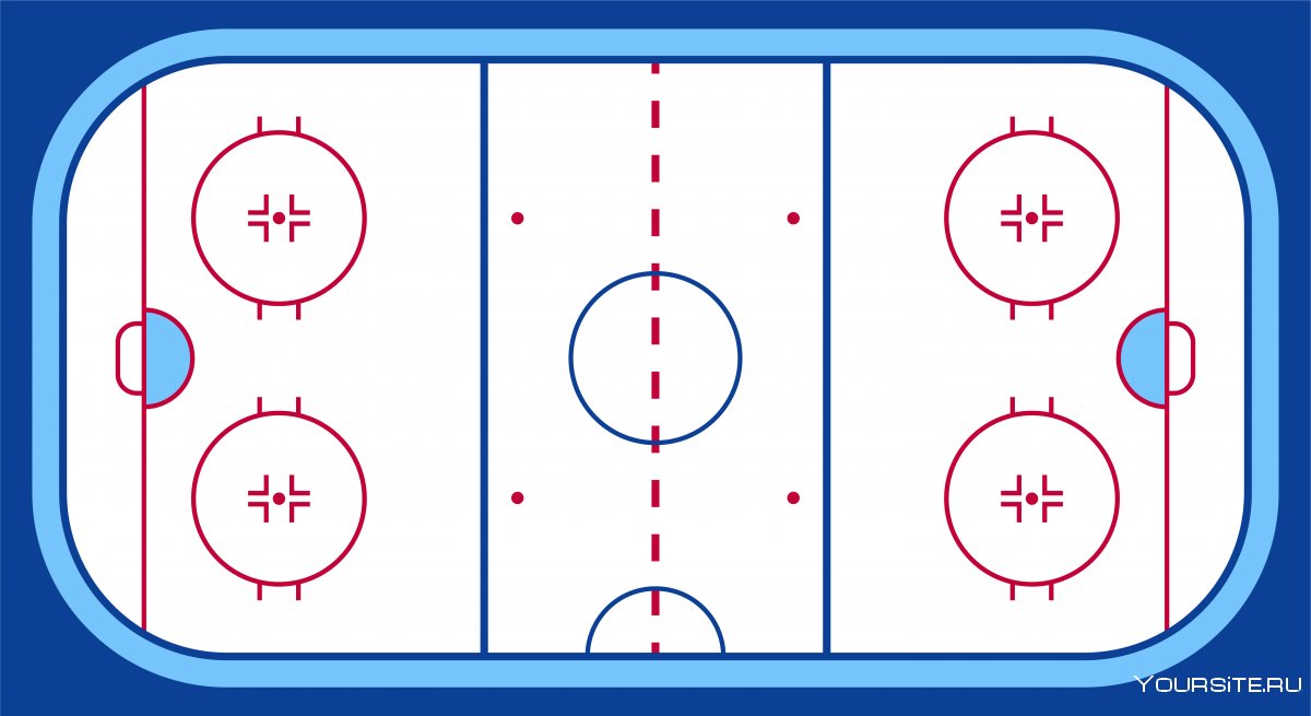 Разметка хоккейного поля