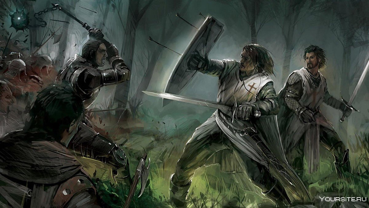 Средневековый бой на мечах